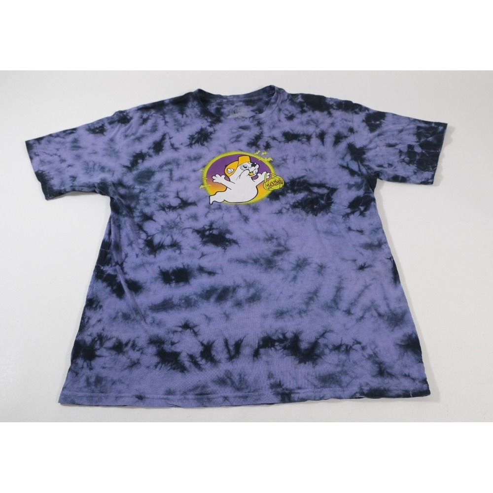 Buc-ee's T Shirt Women XL Purple Hey Boo Halloween Tie Dye Short Sleeve‎ Graphic